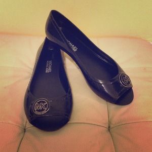 Michael Kors Black Jelly Flats