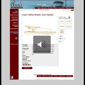 Authentic Louis Vuitton Sandal