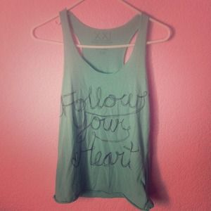Small Forever 21 "Follow Your Heart" Tank