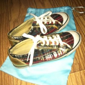 Never worn Christmas edition coach sneakers