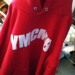 Red YMCMB sweatshirt
