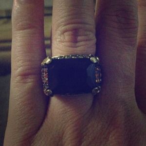 Purple and gold ring