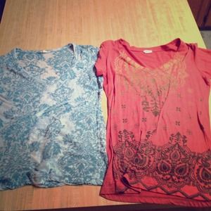 Two shirts from Maurice's.