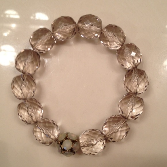 SOLD!! Clear beaded bracelet from LOFT
