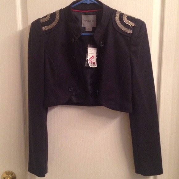 ❗Part of bundle❗Military style cropped blazer