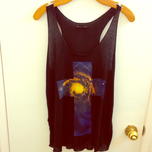 Tops - Galactic Cross Print Tee