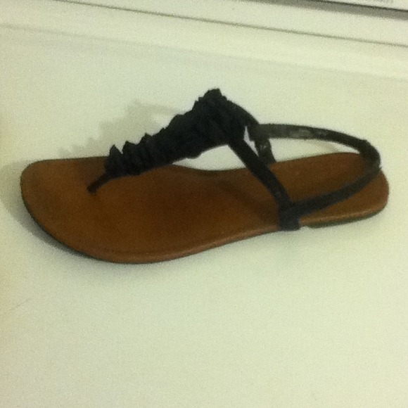 Black/brown sandals - Picture 2 of 3