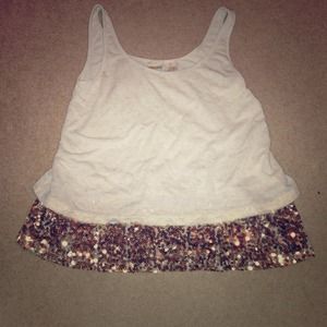 Cute cute cute Mudd sequined tank BRAND NEW