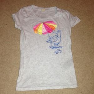 Grey hollister graphic tee