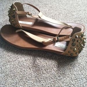 Vera wang studded sandals