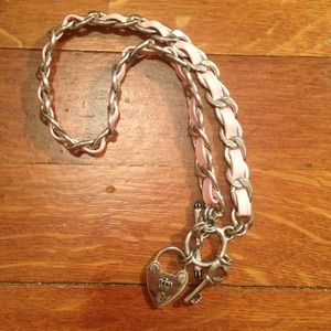 Juicy couture pink chain necklace
