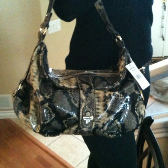 REDUCED!!! Dana Buchman Snakeskin Hobo