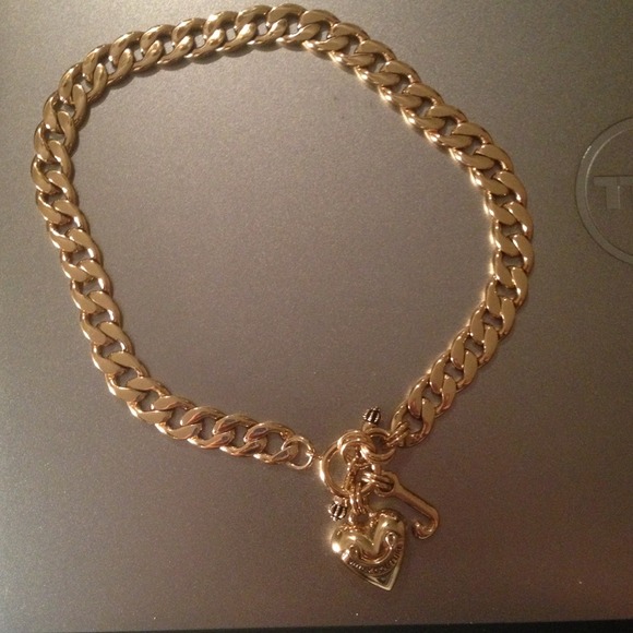 SOLD Juicy couture pave link gold necklace