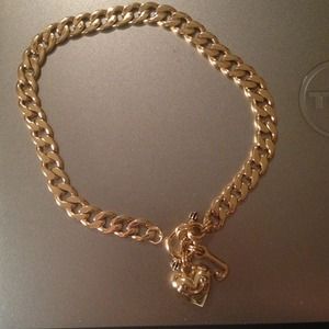 SOLD Juicy couture pave link gold necklace