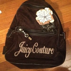 Juicy couture velvet back pack