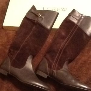 RESERVED-J Crew leather/suede riding boots