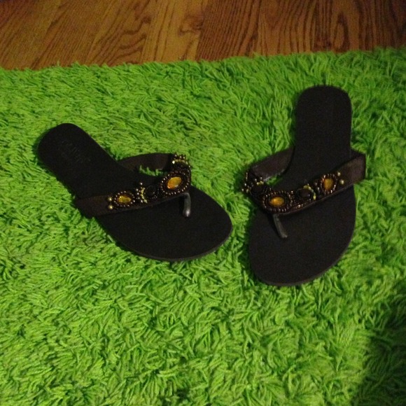 Sequin sandals