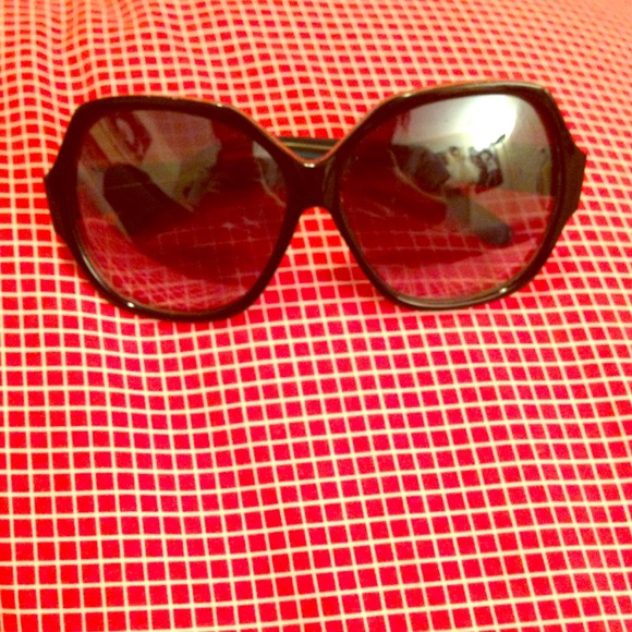 Blue oversized sunglasses :)