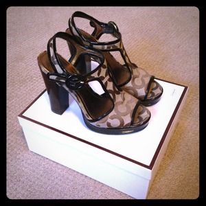 Coach Lydia Monogram Heels