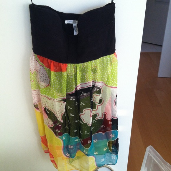 DVF strapless dress