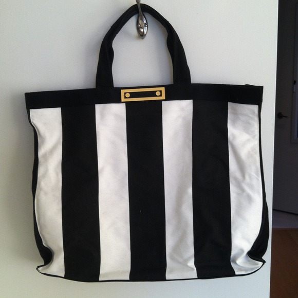 Tory Burch striped beach bag