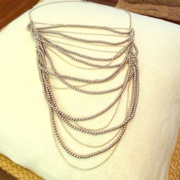 Fun multi pearl and chain necklace