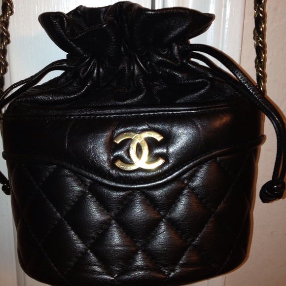 Chanel Black Kid Leather