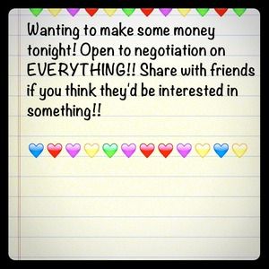 EVERYTHING IN CLOSET NEGOTIABLE