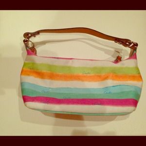 Authentic Coach purse. Fun spring colors.