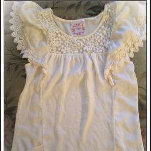 REDUCED•Estilo NYC • Ivory Angel sleeve shirt• S•