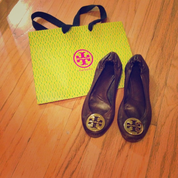 Tory Burch Reva Ballet Leather Flats