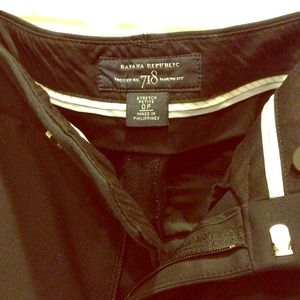 Banana Republic Martin fit black suiting pant