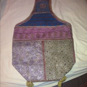 Embellished gypsy hobo bag