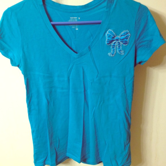 Old navy blue T-shirt