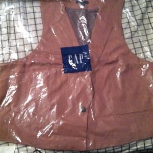 Muted mauve vest from Gap