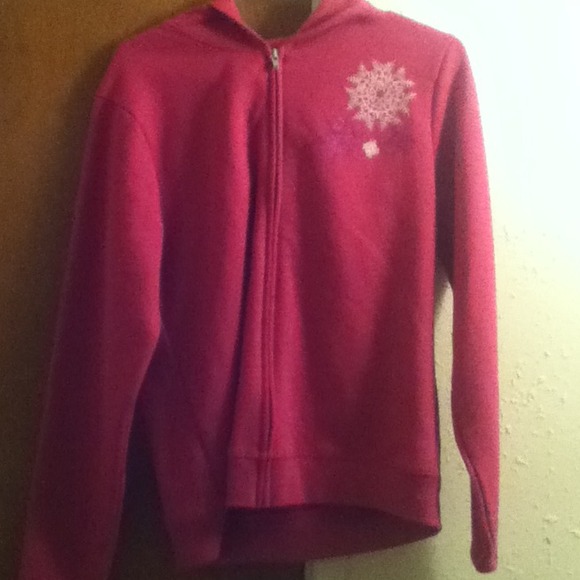 A dark pink jacket!