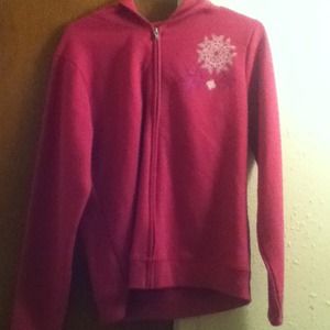A dark pink jacket!