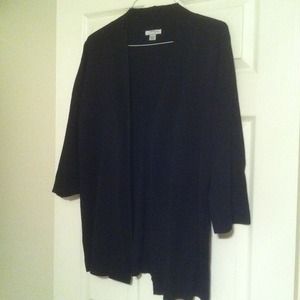 Black 3/4 sleeve cardigan