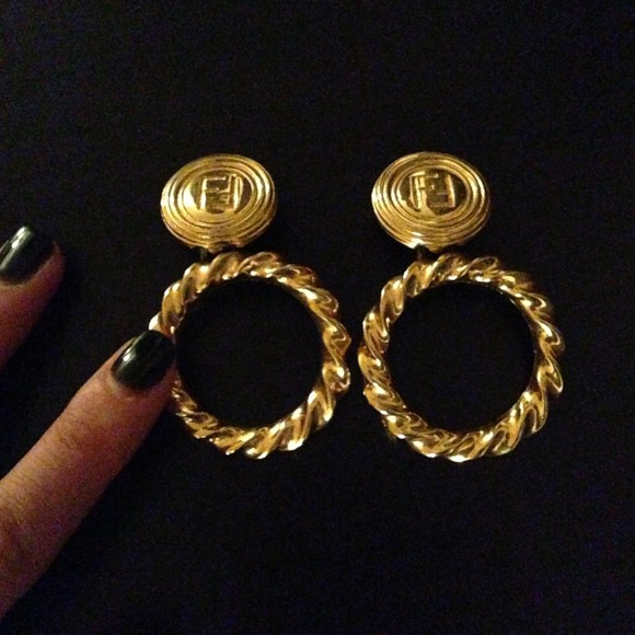 PRICED TO SELL! Authentic vintage fendi earrings.