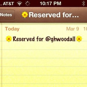 Reservation bundle for @ghwoodall