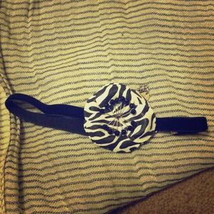 Zebra print choker