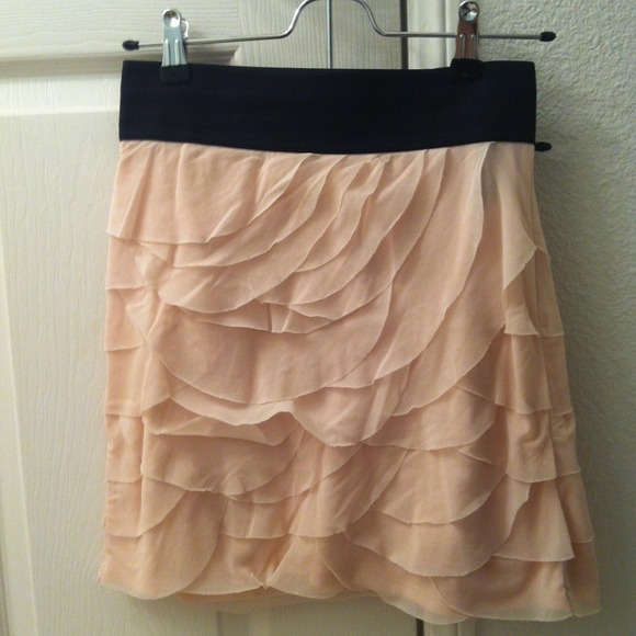 Bundled!Express. Blush colored tiered skirt! - Picture 2 of 3