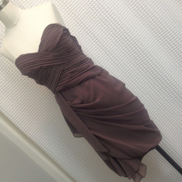 Georgeous toffee colored drapey dress