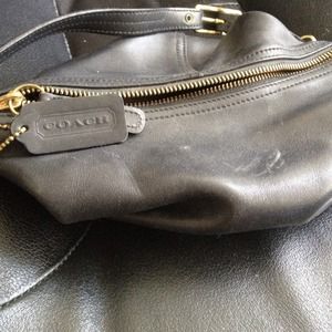 Genuine leather coach purse