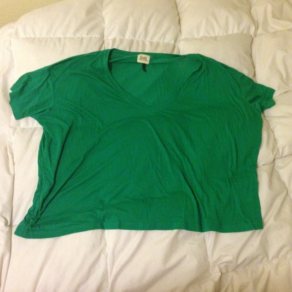 Green crop top size xsmall