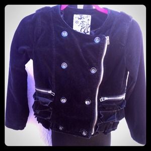 Black velvet jacket From the Children's Place
