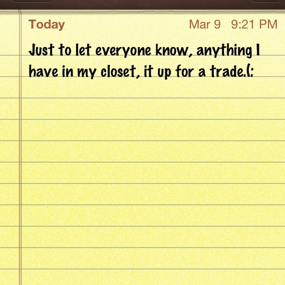 Anything in my closet