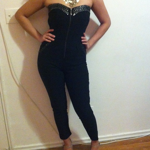 black dressy jumpsuit