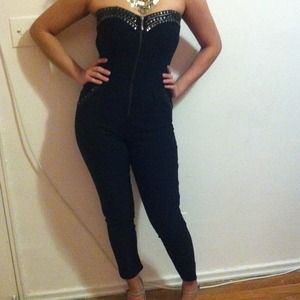 black dressy jumpsuit