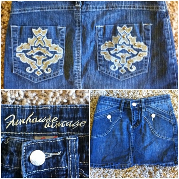 Funhouse vintage mini skirt